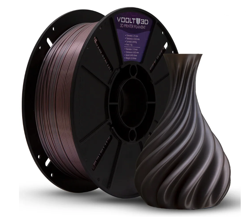 Filamento Voolt PLA Duo Color Inox E Rose Gold 1kg - DOCTOR 3D