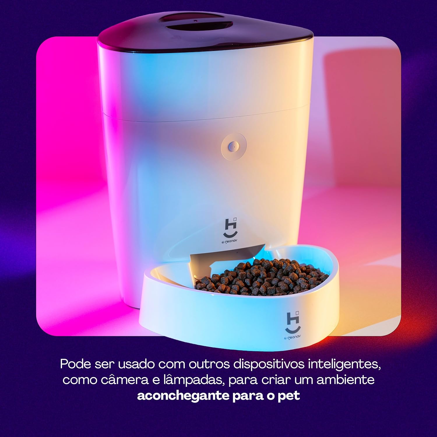 Alimentador Inteligente Wi-Fi, 4 Litros, para Pets, HIPETCOM ...