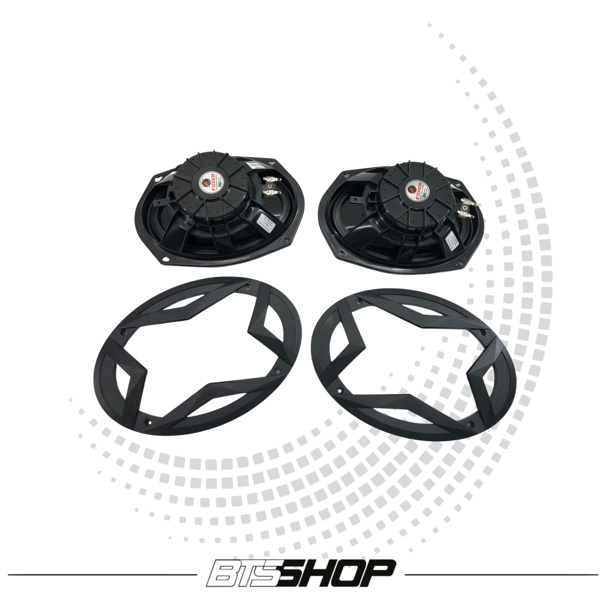 Alto Falante Triaxial Foxer 6x9 140w FZ.69T Preto (Par) - BTSSHOP