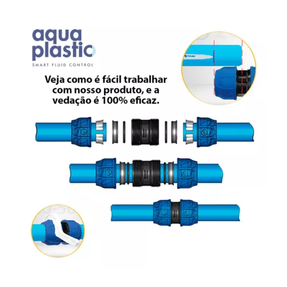Reducao Pvc União Luva De Redução PP - 32 x 25mm - Aqua Plastic | Tubos, Válvulas e ...