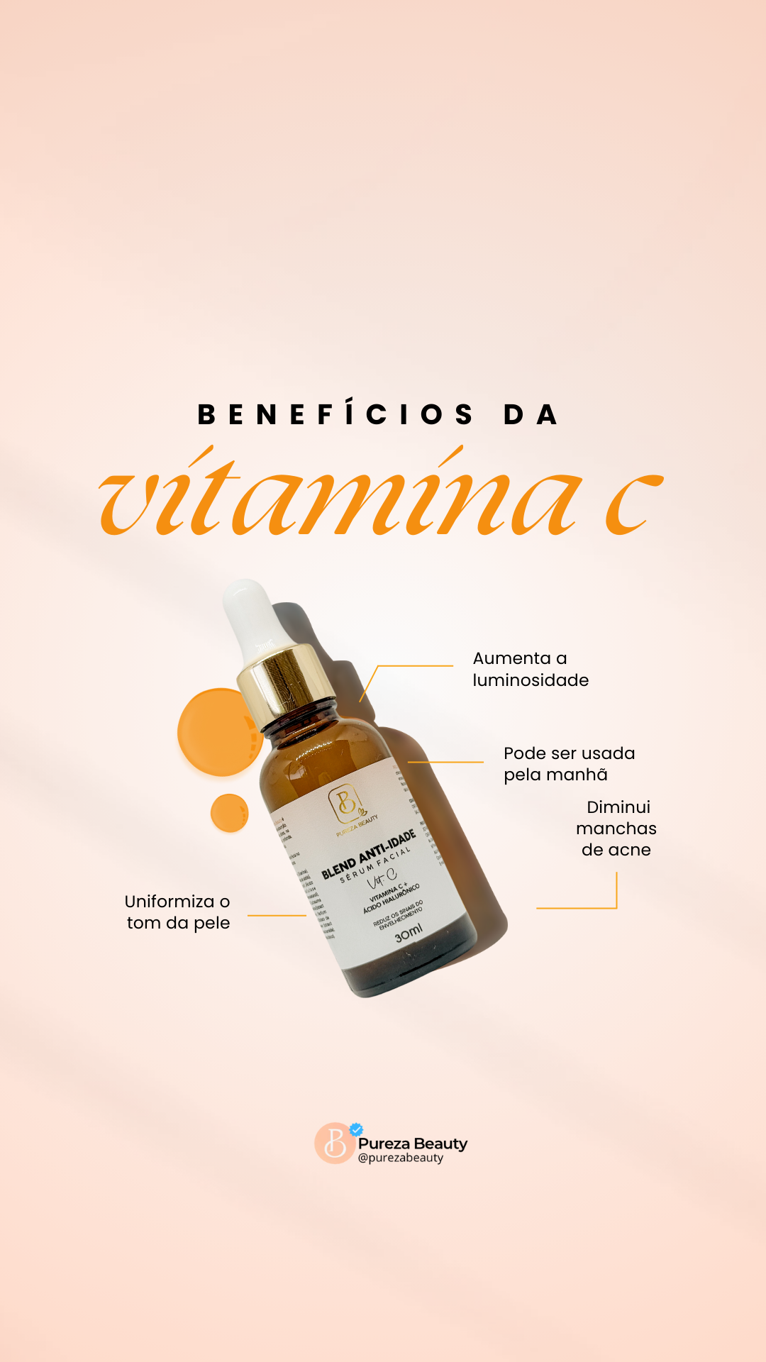 Serum Hidratante Facial Vitamina C - Pureza Beauty - pureza beauty
