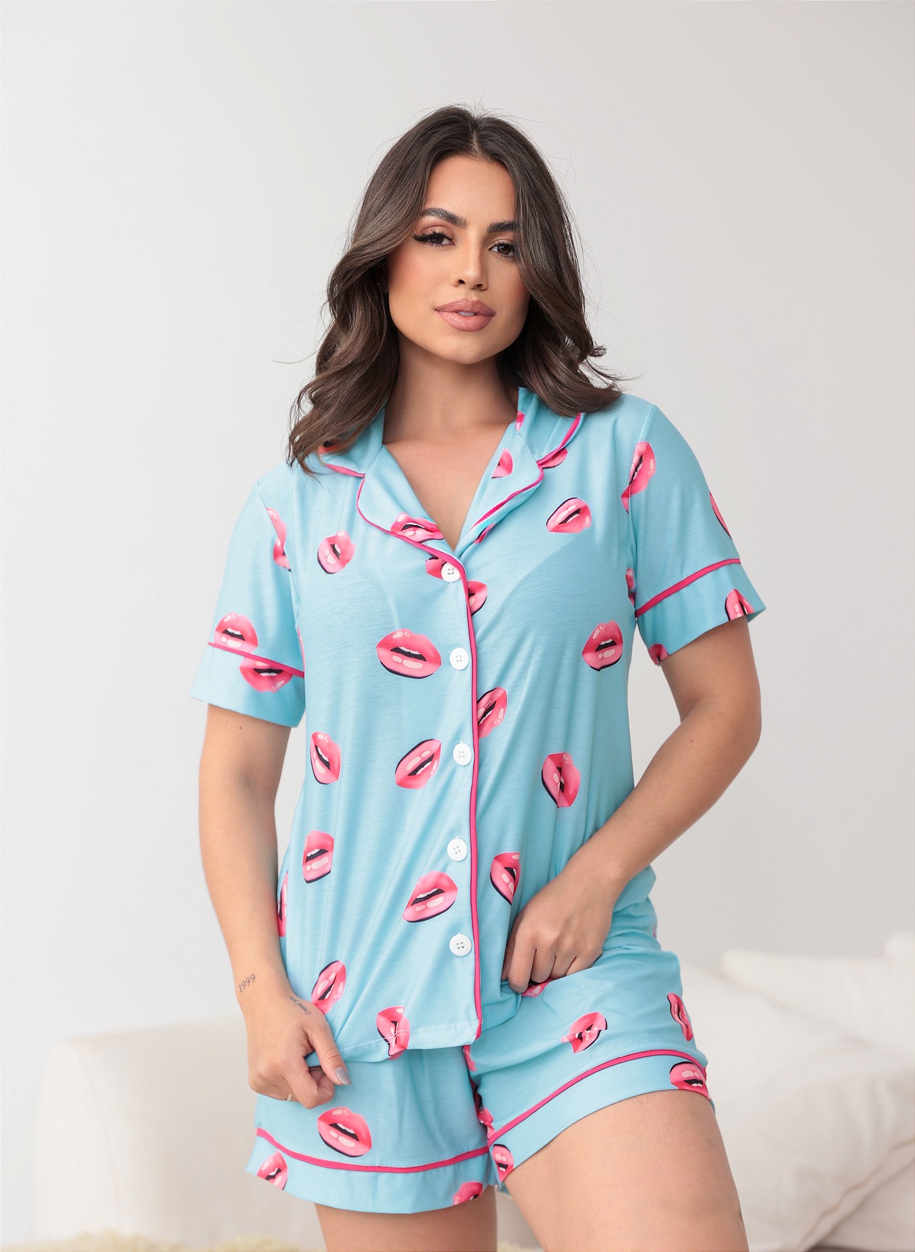 Pijama Feminino, Conjunto de 2 Peças - Land Macedo