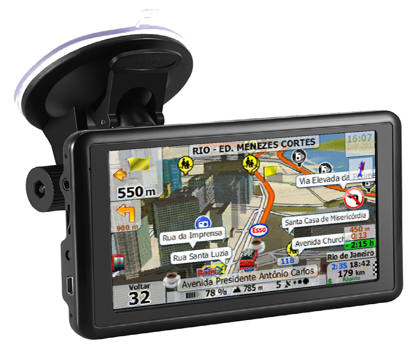 GPS Automotivo 5.0 GA-V500 Windows CE 6.0 128MB RAM + 8GB com transmissor  FM e iGO Primo Start Brasil 2023 - Envio imediato! - GPS AURORA Shop - O  seu portal de