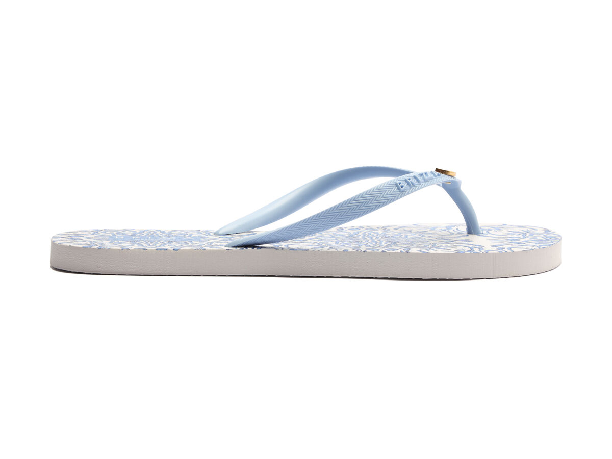 Chinelo Salto Rasteiro Brizza Arezzo Azul Z1902601010002 - Moda4you