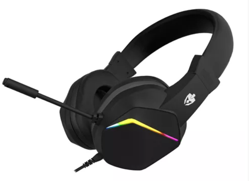 FONE OUVIDO EVOLUT EG310 HEADSET GAMER ROCKER COM FIO 50MM LED RAINDBO ...