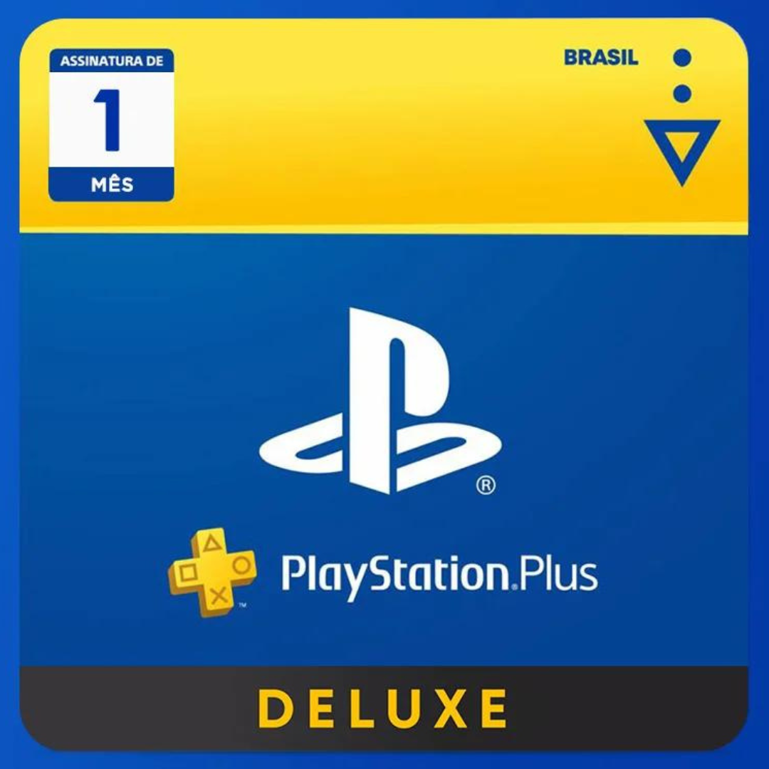 Playstation Plus Deluxe 1 Mes Assinatura Brasil Cartao Presente Digital Shop Cards