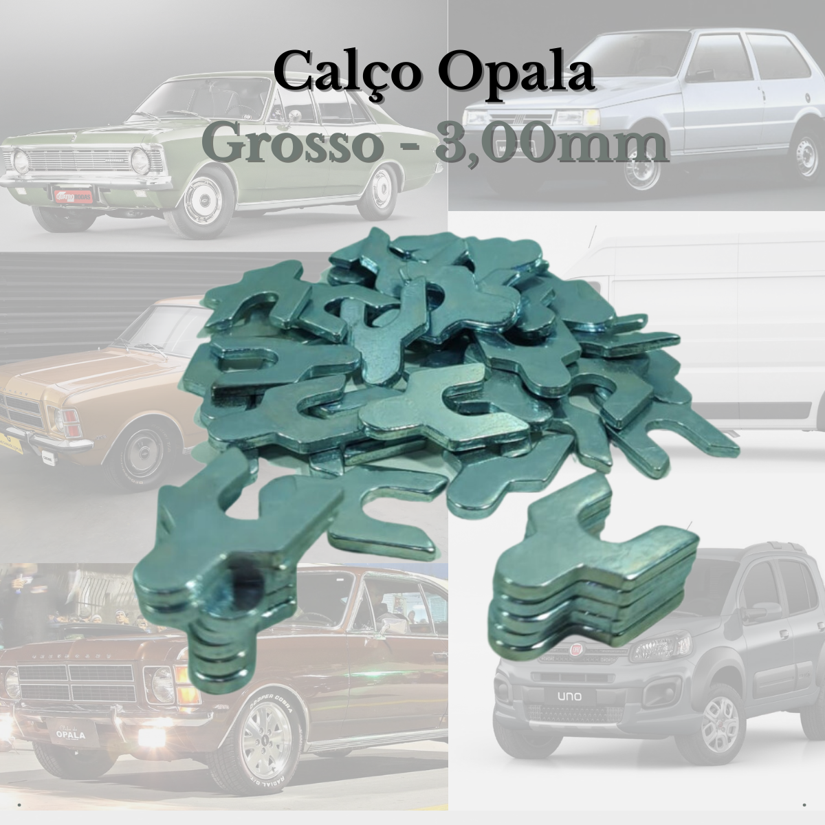 Calço Cambagem Opala Grosso 3,00mm - 50 Pçs | Loja Rpkar - Rpkar Equip ...