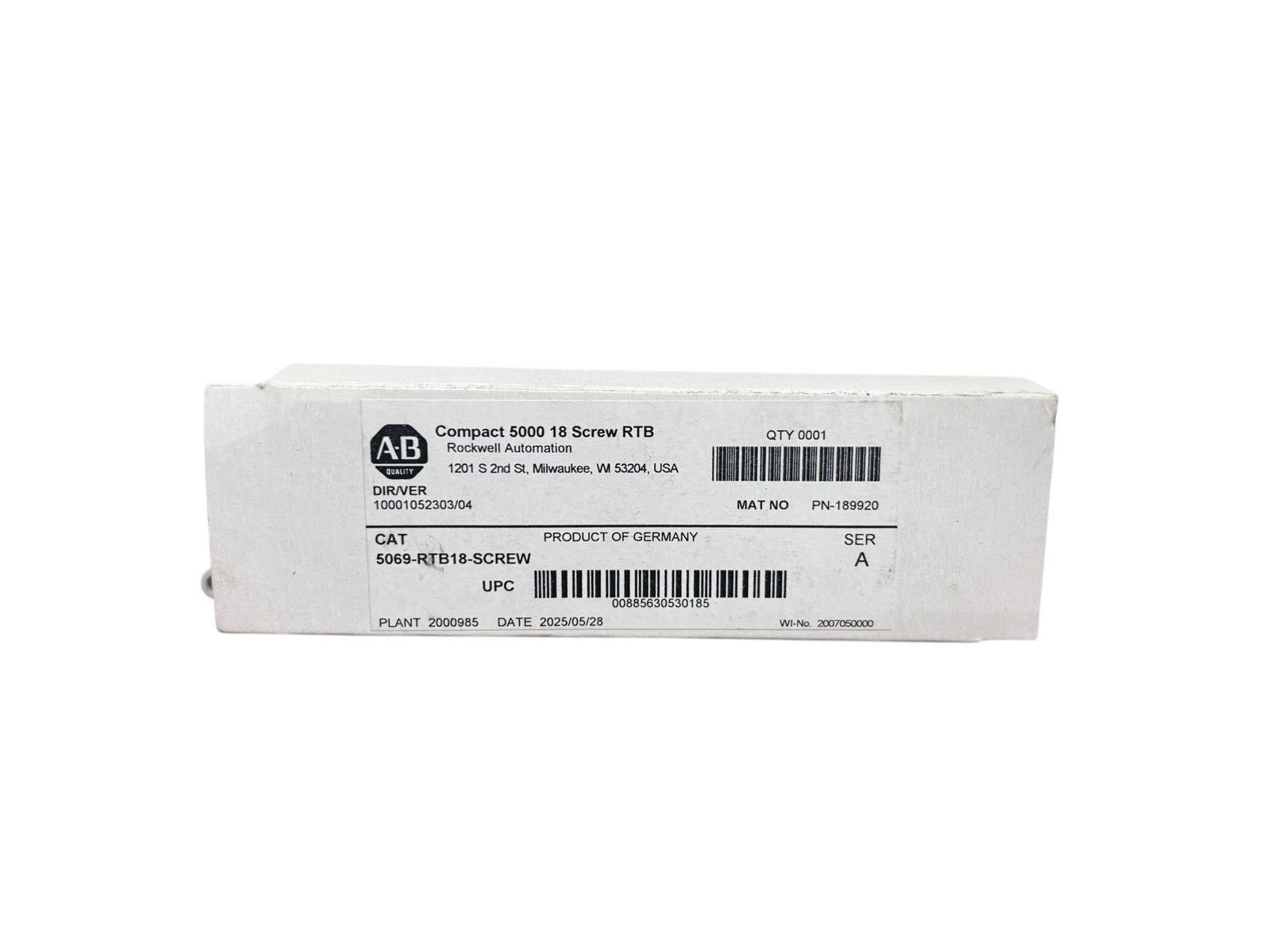 Bloco Terminal Rockwell 5069-RTB18-SCREW - NVCOMMERCE Soluções Industriais