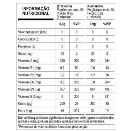 [Fe] Complex 90 Cápsulas Essential Nutrition - MaxForm Suplementos ...