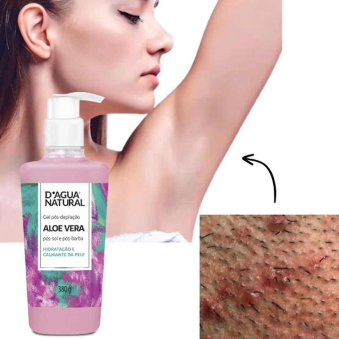 Gel Pós-Depilação Babosa DÁgua Natural 380g: Calmante e Hidratante - A  maior loja de cosméticos - Kibarato Cosméticos