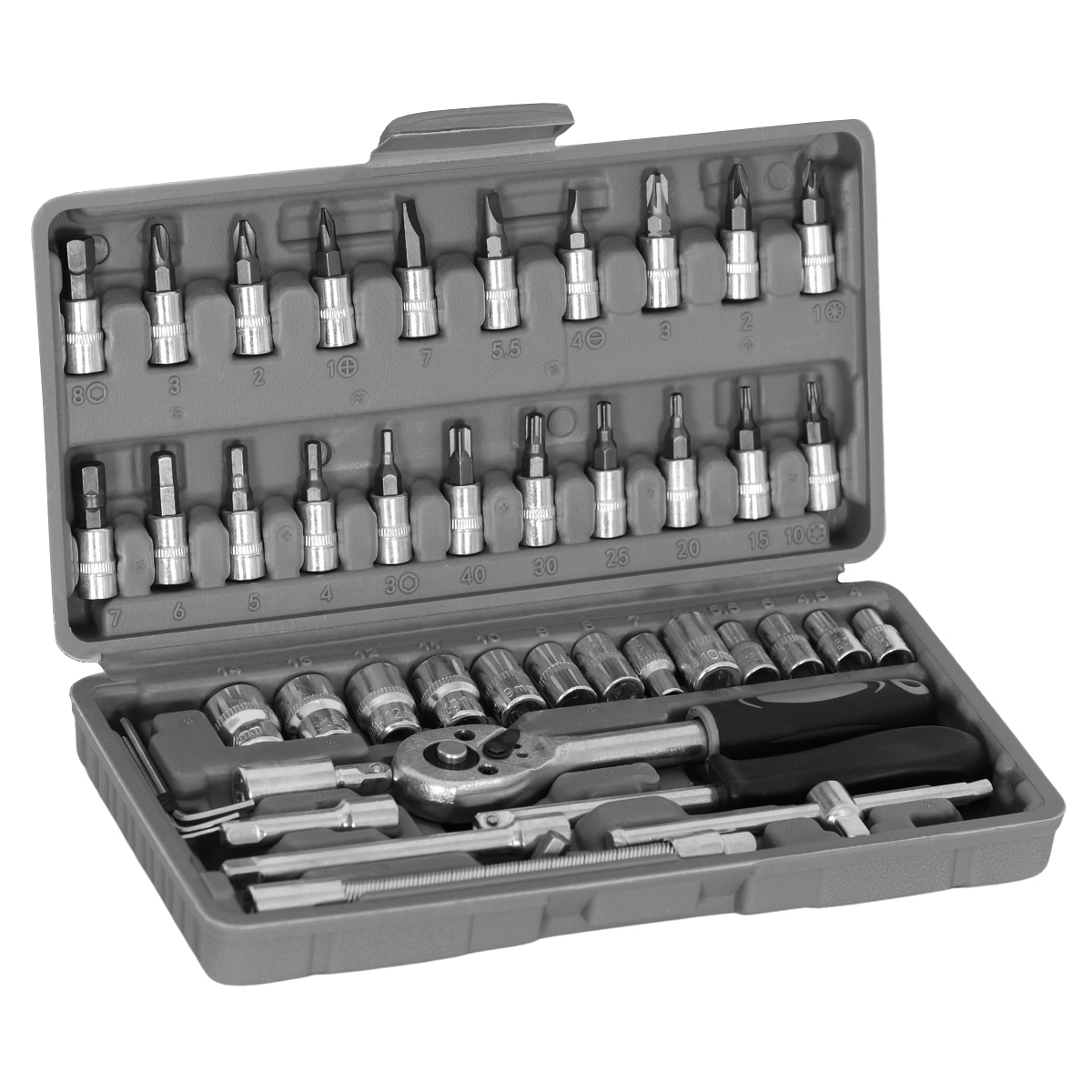 Kit de ferramentas 46 peças marca Deffer modelo DFK46 - Deffer
