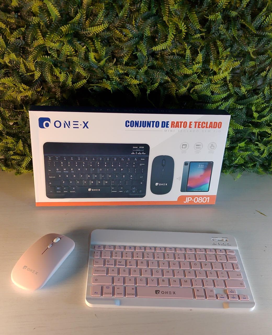KIT TECLADO COM MOUSE SEM FIO ONEX JP-0801 - Loja Tomate