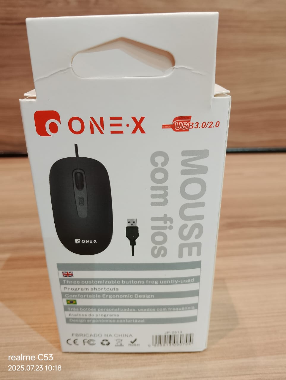 MOUSE COM FIO USB 3.0 1600 DPI ONEX JP-2513 - Loja Tomate