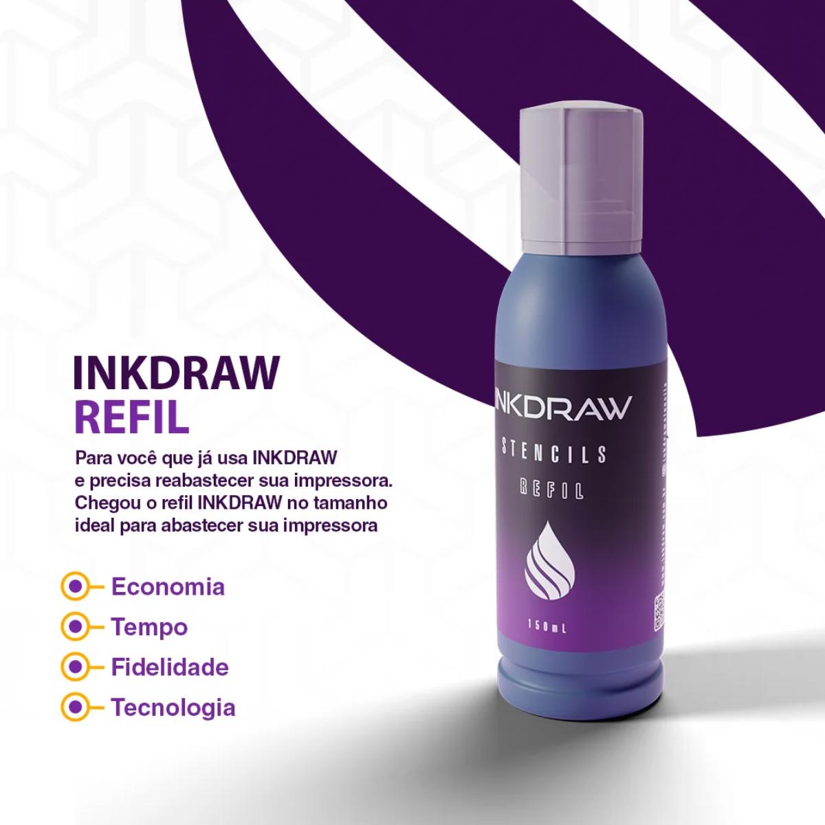 Tinta Decalque Inkdraw Stencils Refil 100ml - Tatuart: Produtos para ...