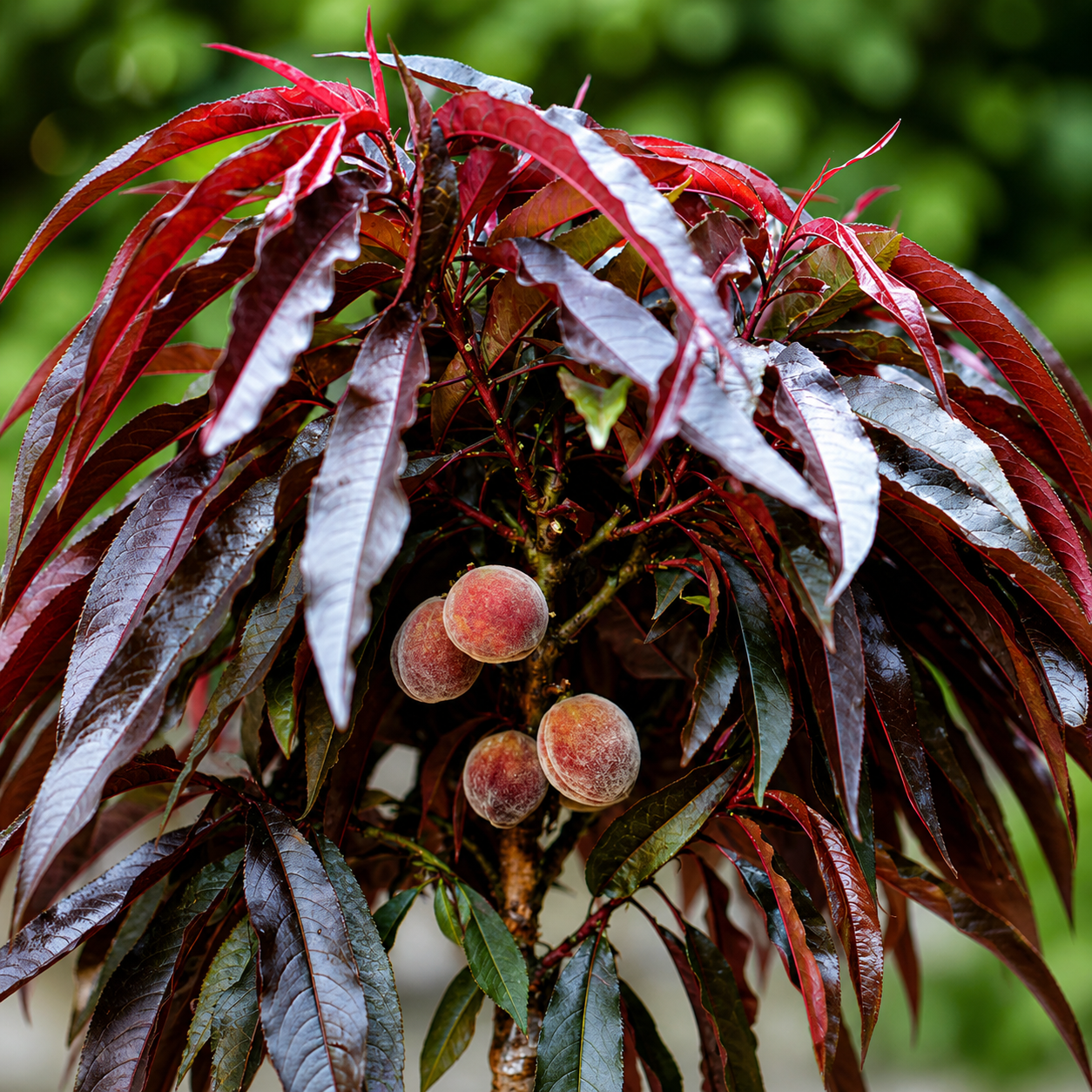 PÊSSEGO DE FOLHA ROXA (Prunus persica 