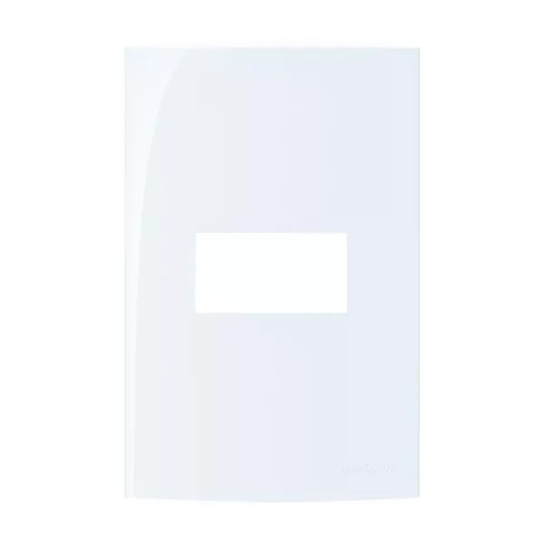 PLACA MARGIRIUS SLEEK 4X2 1 MÓDULO C/S PA016026 BRANCO 673161 - Center ...