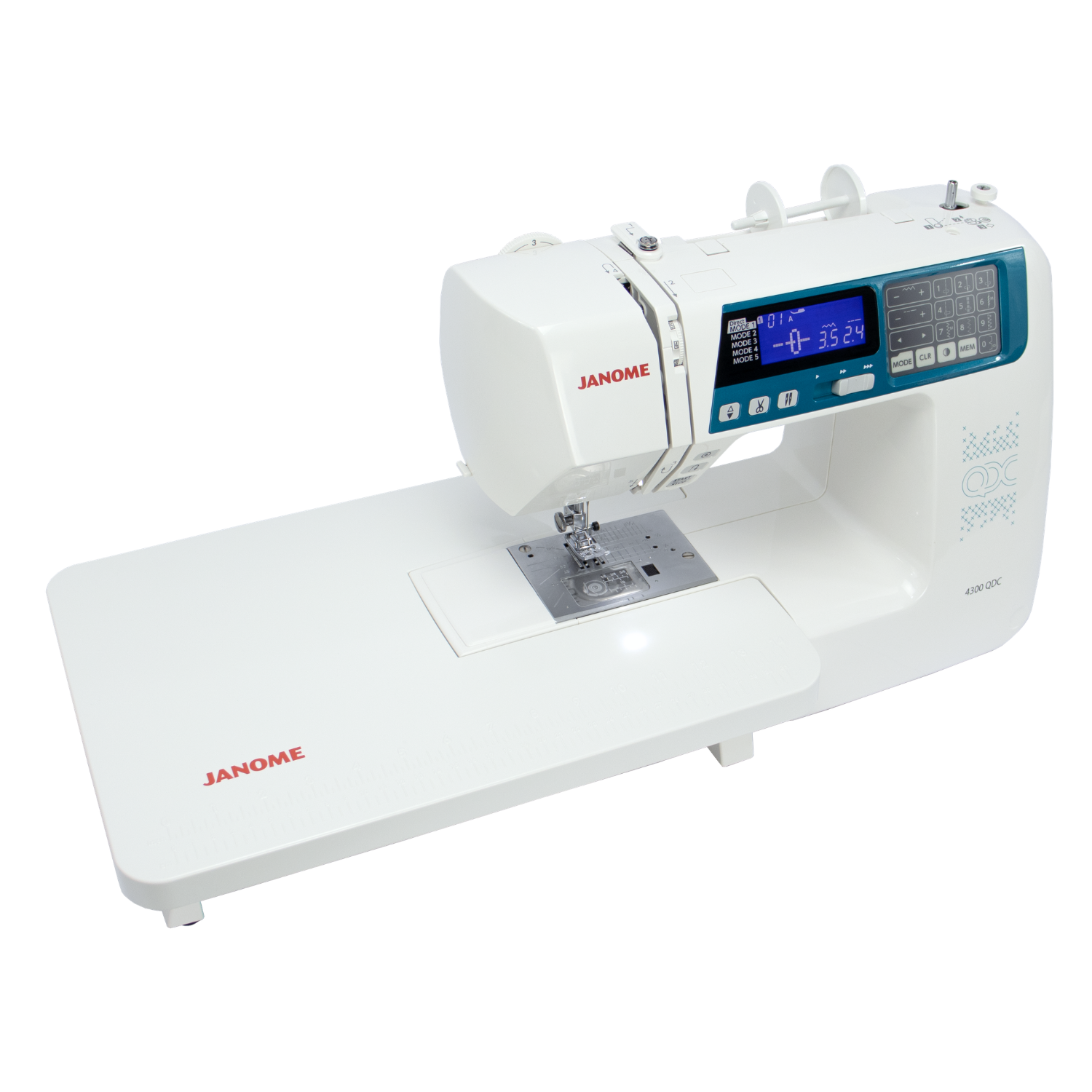 Máquina Costura Eletrônica 4300QDC Janome 300 Pontos, Corte de Linha ...