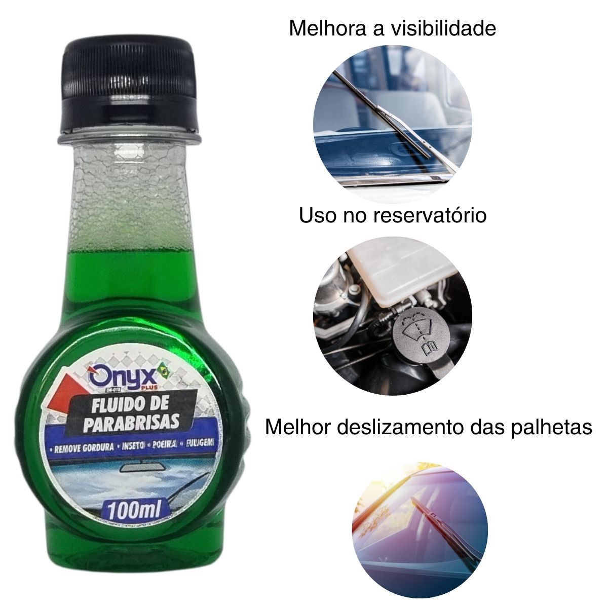 Fluido Limpa Parabrisa Limpador Concentrado 100ml - Santec Comercial