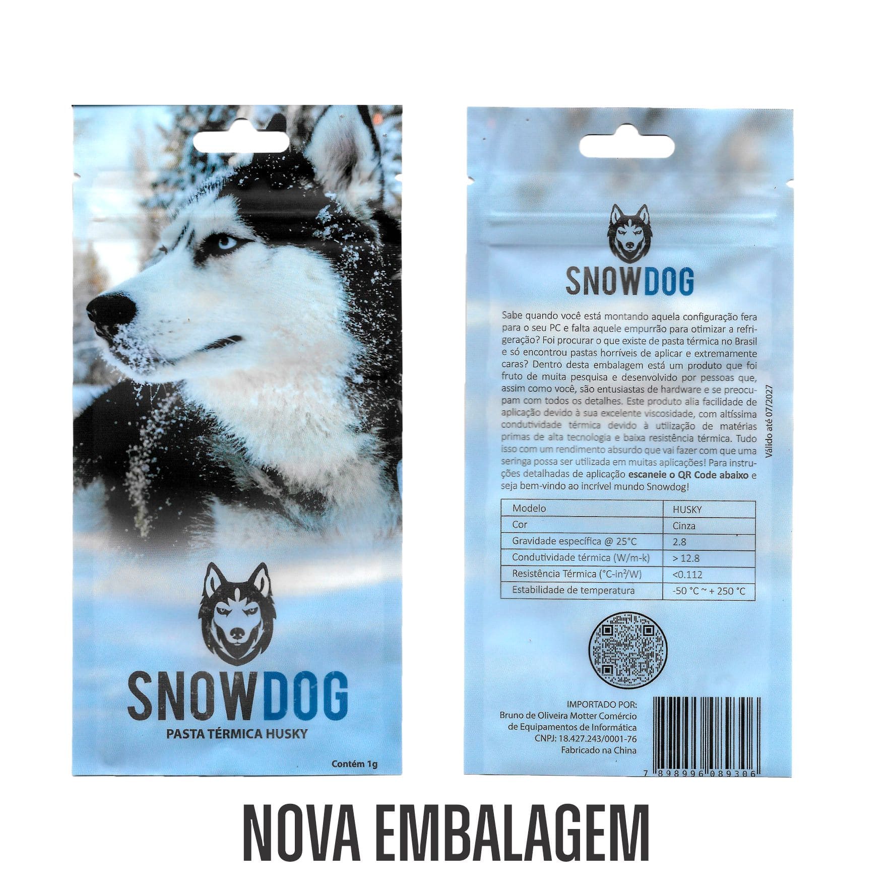 Husky Spaghetti Pasta Térmica SnowDog Husky 3g - Sore Store
