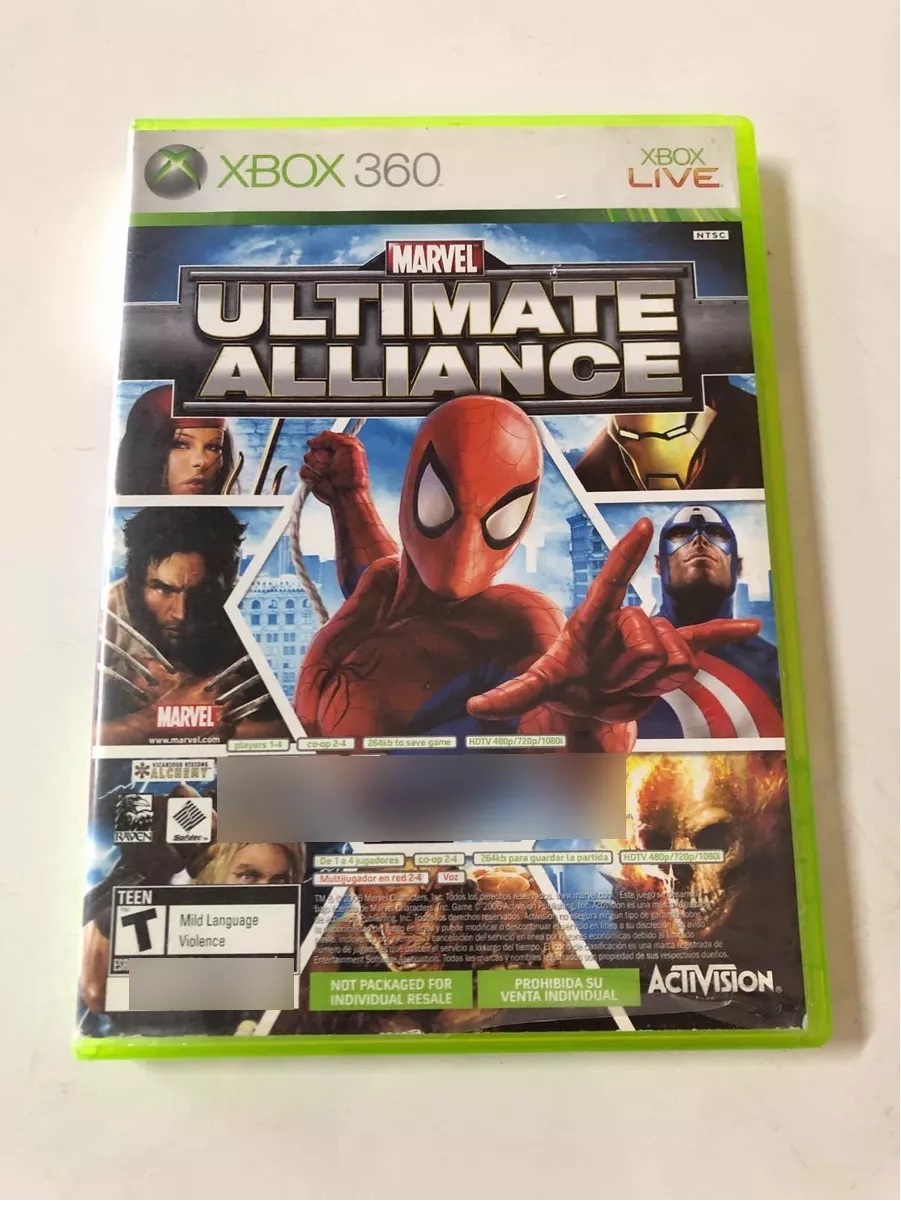 Jeu Marvel Ultimate Alliance Xbox 360 - Complet Avec Boîtier, Bon état