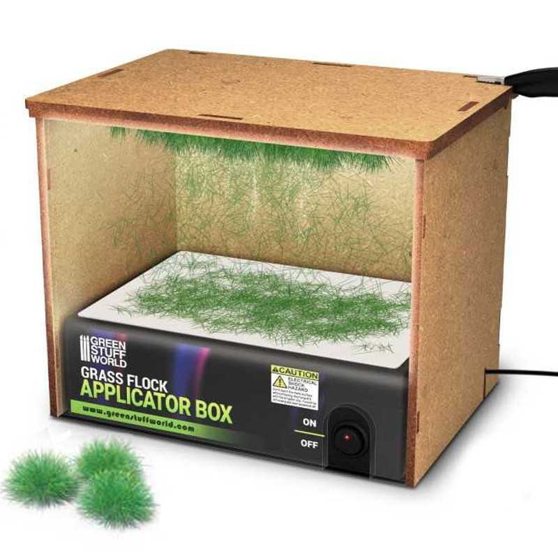Modelleergras Elektrostatisch QWORK® Mini Grass Flocking Applicator Met 4 Kleuren Modelleergras En Reinigingsborstel Voor Doe Het Zelf Modellandschappen 663236279 DIY Maquette Landschap