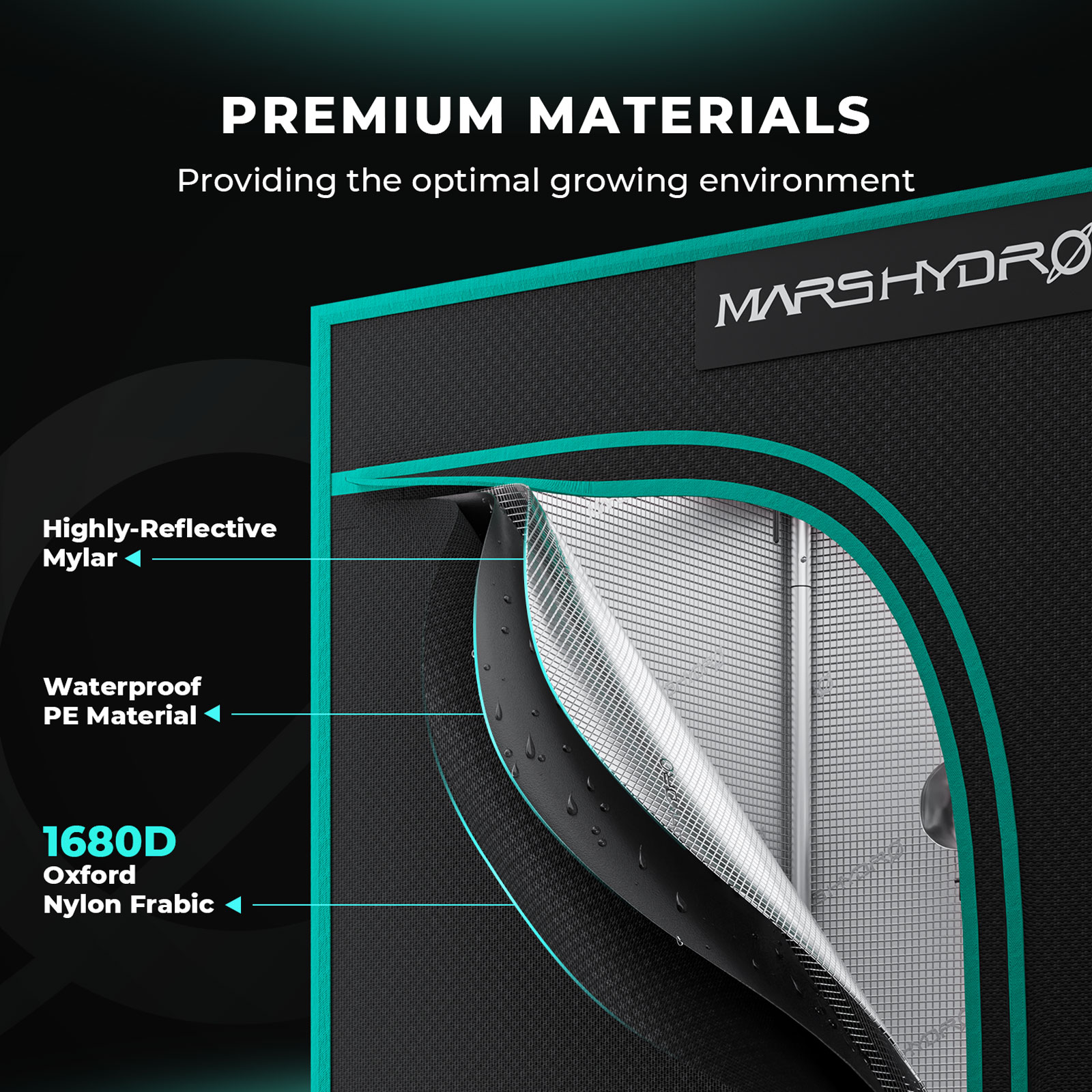 Estufa para Cultivo 100x100x180cm - Mars Hydro - Growhouse Cultivo