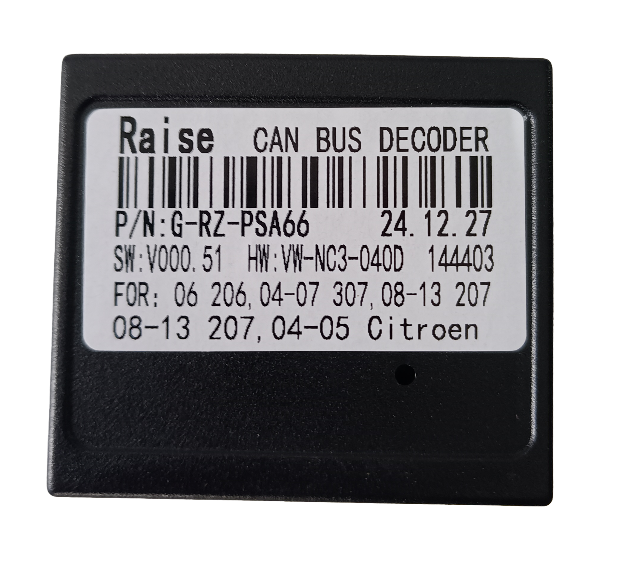 Interface CANBOX Raise Citroën / Peugeot | Xsara, 206, 207, 307