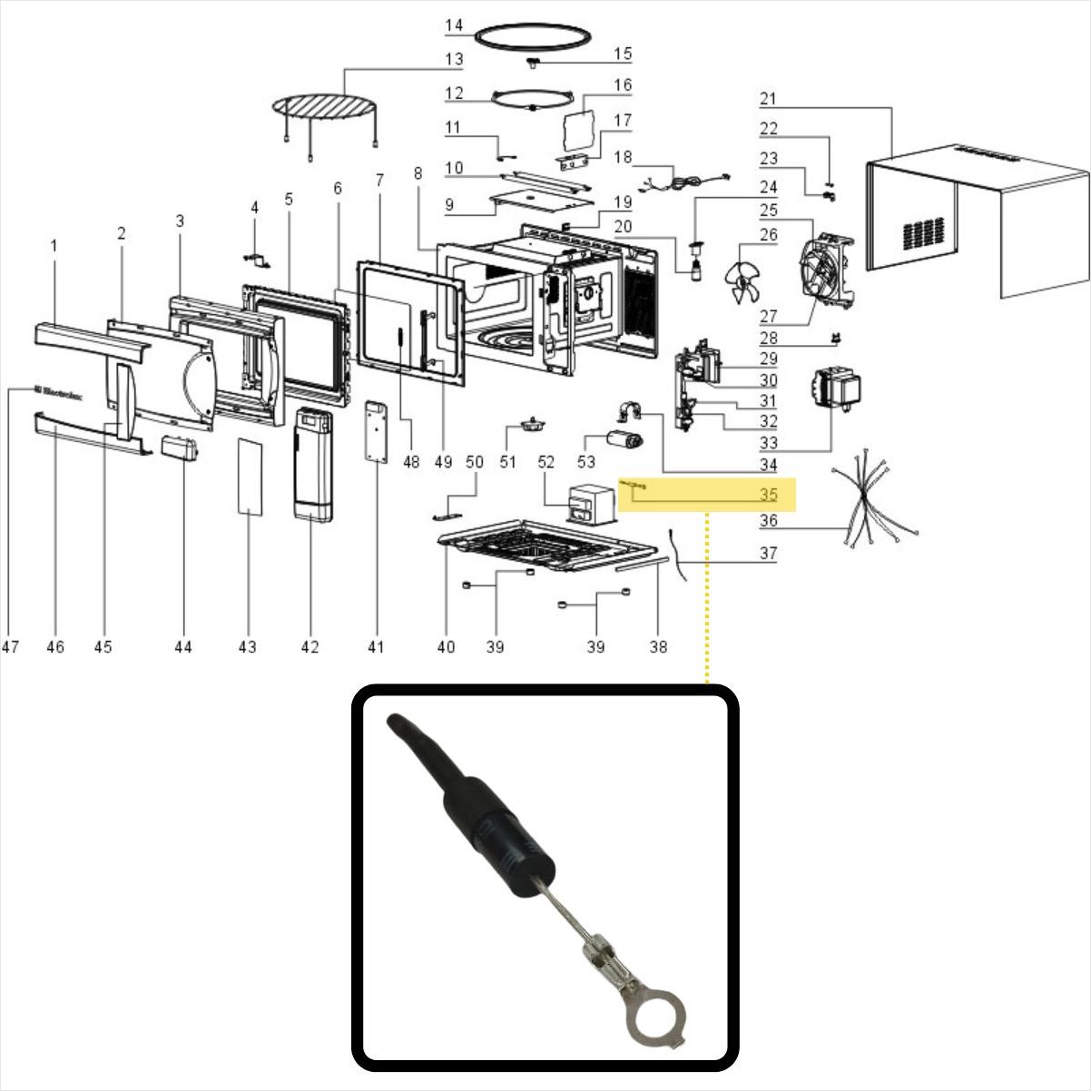 Diodo HV FCI HV03-12A Forno A Microonde DeLonghi, Simac, Kenwood