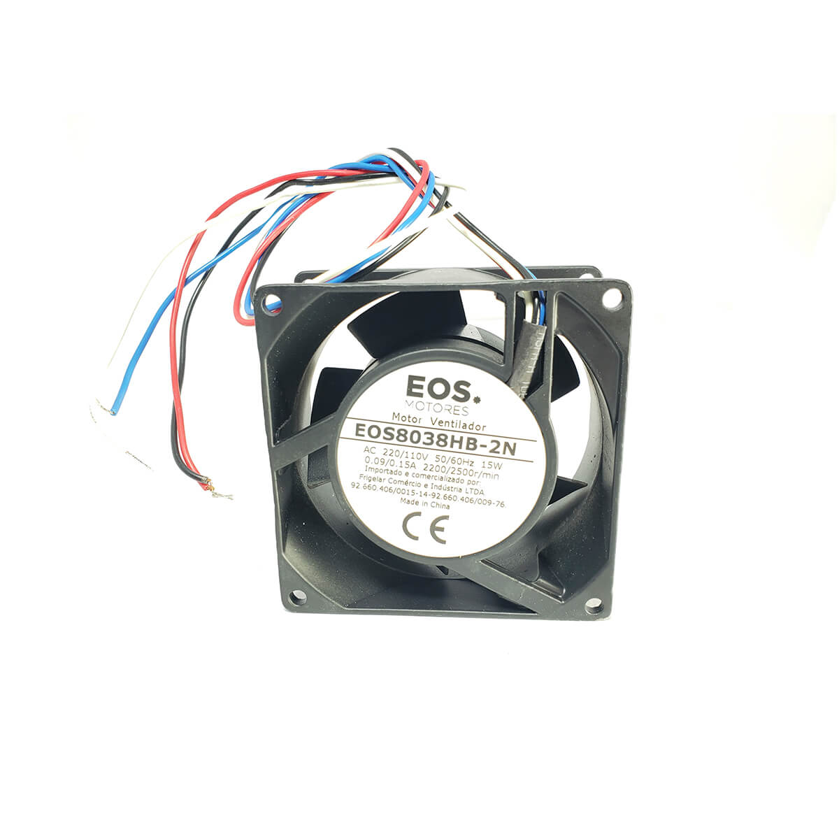 Moto Ventilador Eos Bivolt 80x80x38mm - 8038HB-2N - RS Loja
