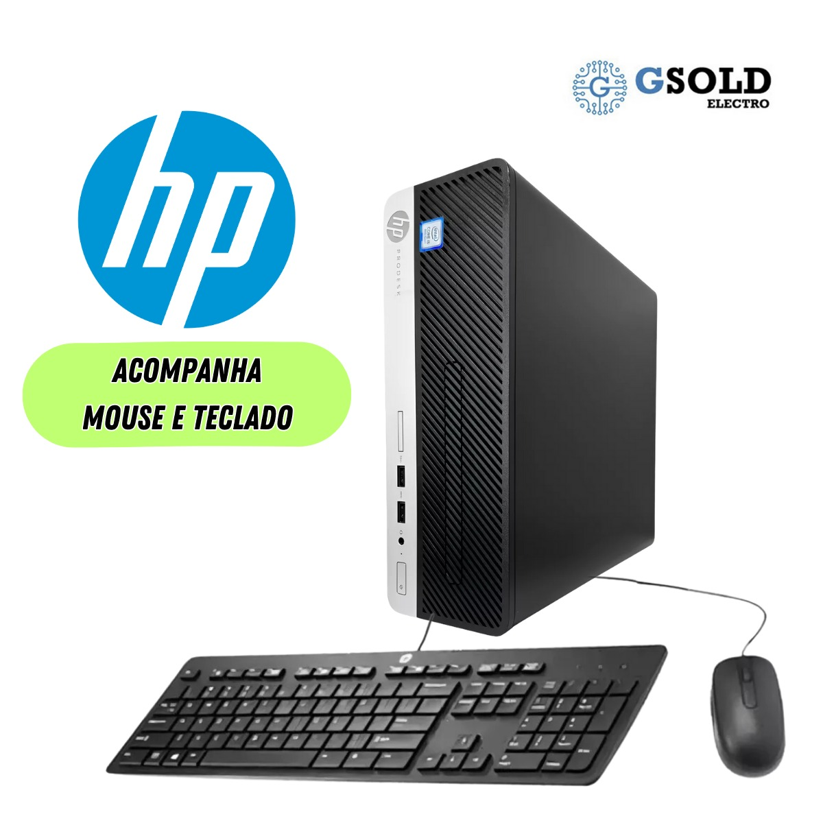 Computador HP Prodesk 400 G4 Slim I5 7° 8GB 240GB - GSOLD ELETRO
