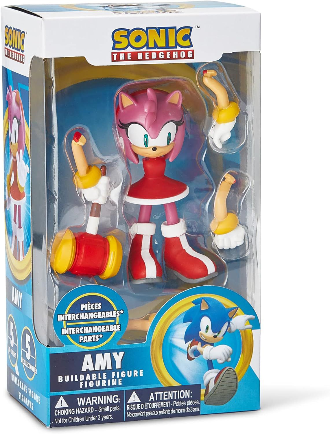 Boneco Sonic The Hedgehog Action Figure Montável 10cm - 4G SHOP