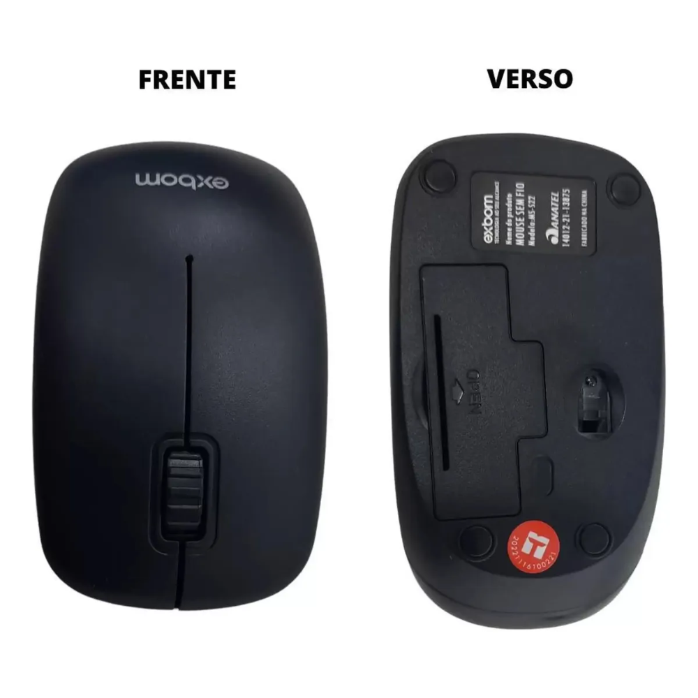 Wireless Partner Mouse Mouse Sem Fio Wireles 2.4G - Preto - Conexão Partner