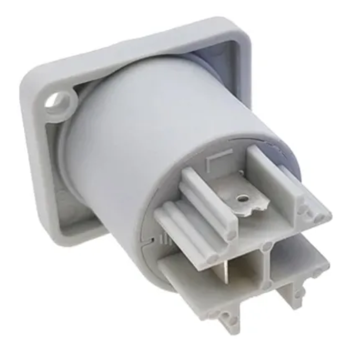 Powercon Fêmea Painel Tipo Rack Branco - Conexão Partner