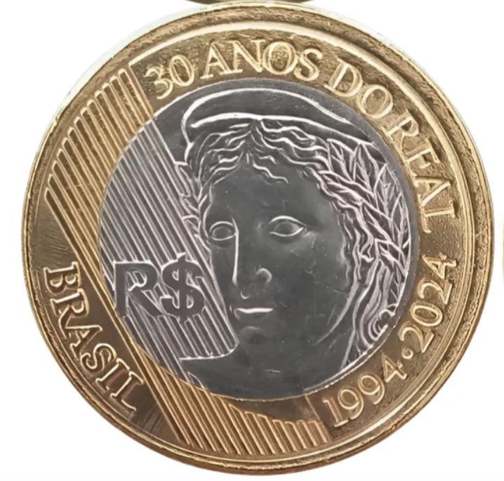 Moeda Comemorativa 1 Real 2025 dos 60 anos do Banco Central do Brasil ...