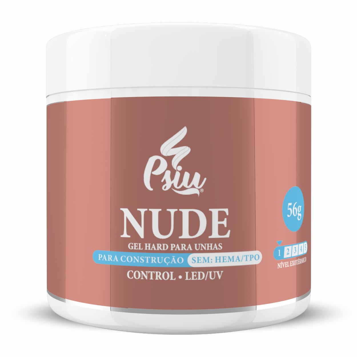 Psiu Psiu - Gel Hard CONTROL Nude 56g - Psiu Cosméticos