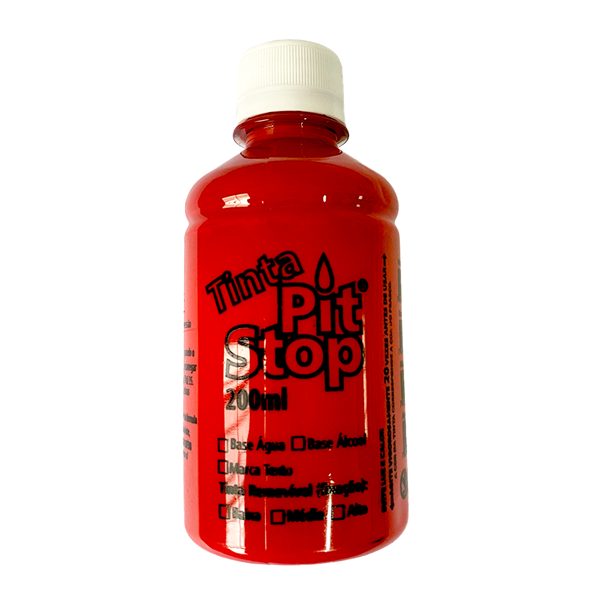 Tinta Pit Stop 200ml Base Álcool – Alta Fixação e Cores Vibrantes