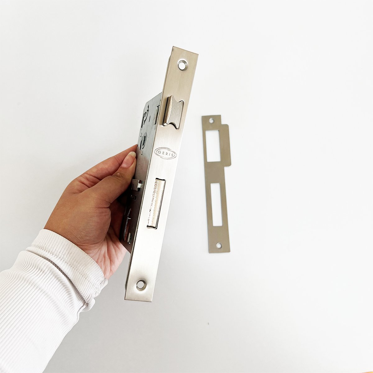 Máquina Fechadura 55mm Abnt Em Aço Inox Escovado - DECORPLACE