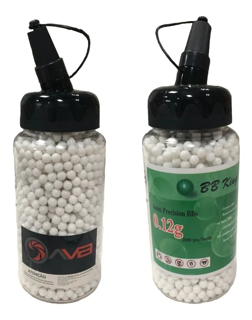 Munição Bolinha Airsoft 0,12g Refil Pacote 2000 Bbking Avb - ArtGun ...