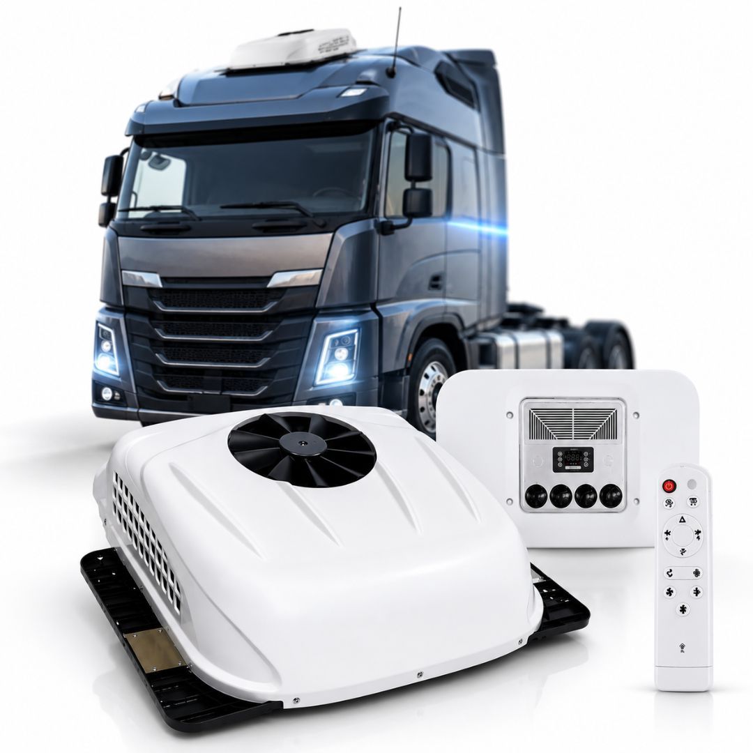 KIT AR CONDICIONADO 12V TETO CAMINHAO MOTORHOME VAN ELETRICO - BFAUTOMOTIVA