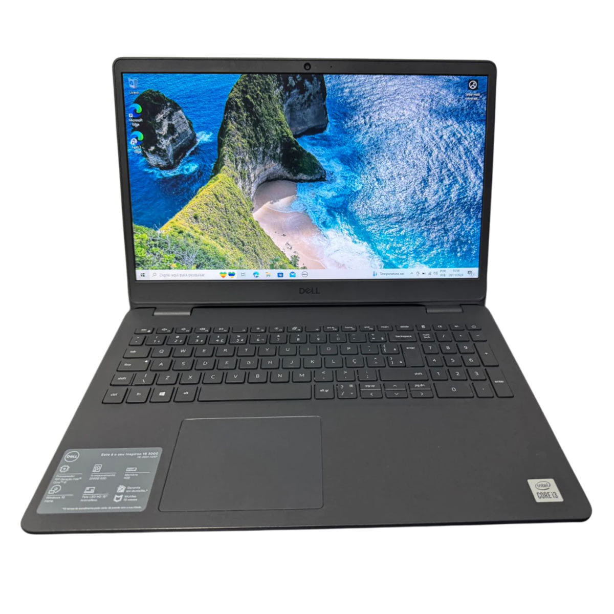 Notebook Dell Inspiron 3501 Core I3 10ª Ger 16gb 256gb 15.5