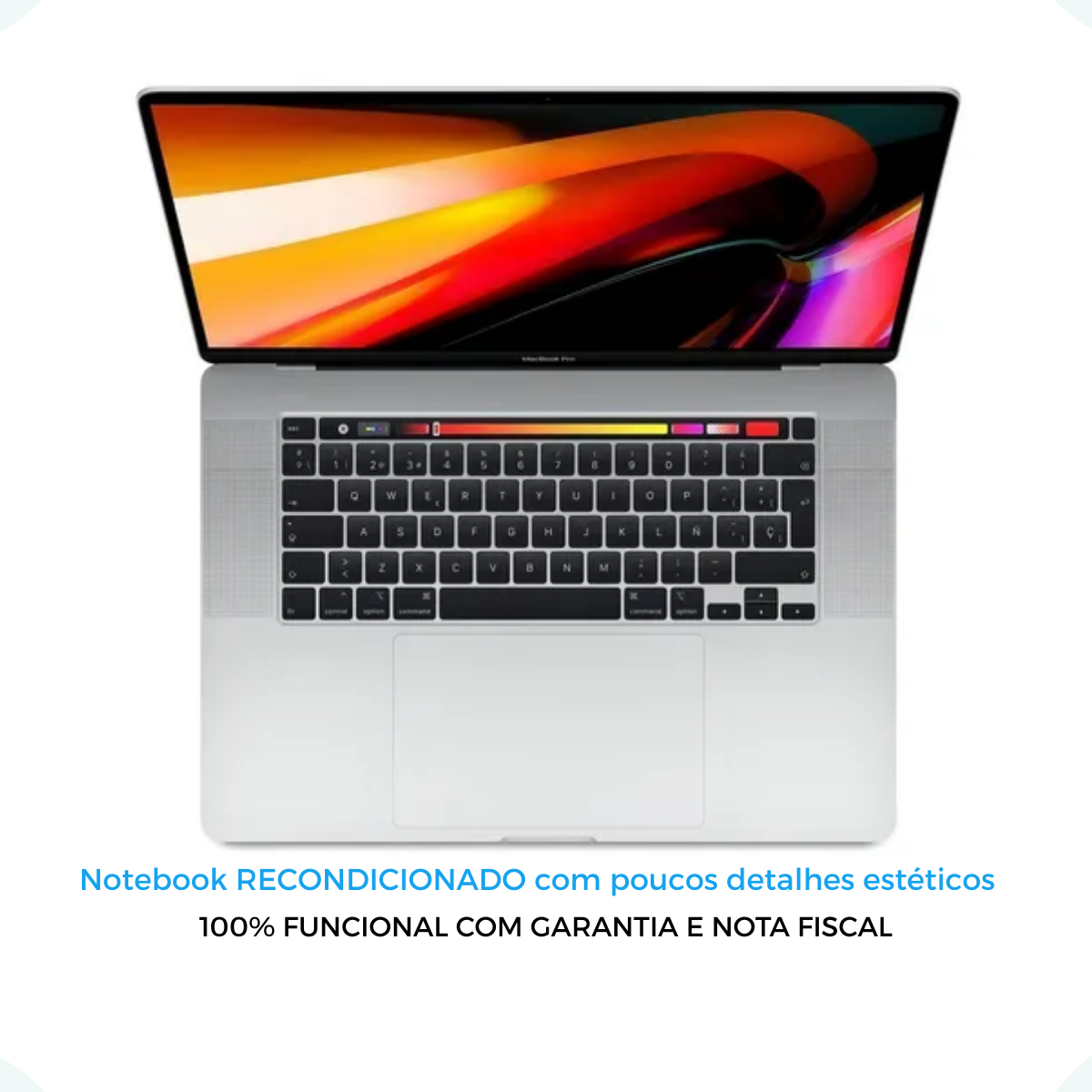 Macbook Pro A2141 2019 Core I7 16gb SSD 500gb Tela 16