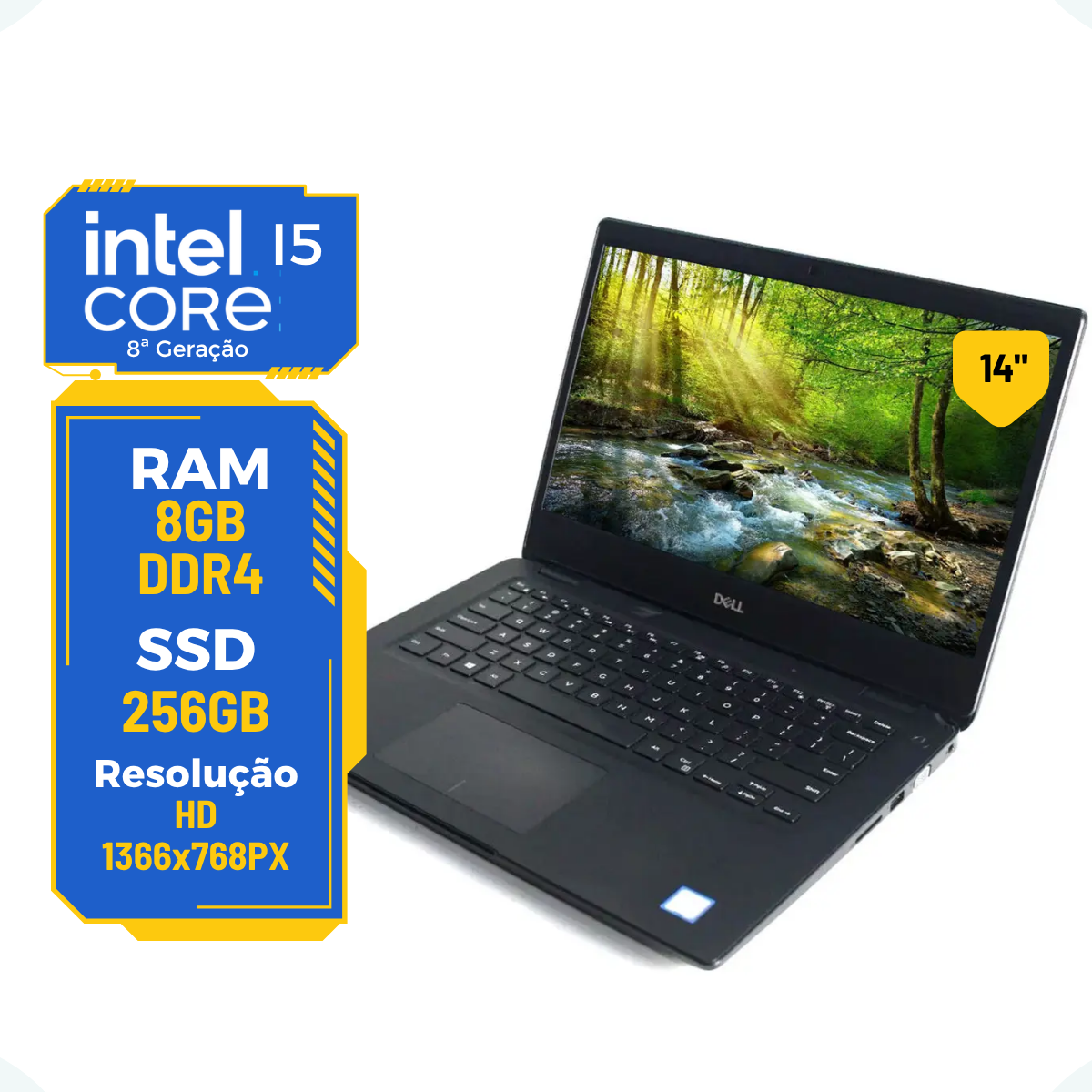 Notebook Dell Latitude 3400 Core I5 8265u 8gb Ssd 256gb 14