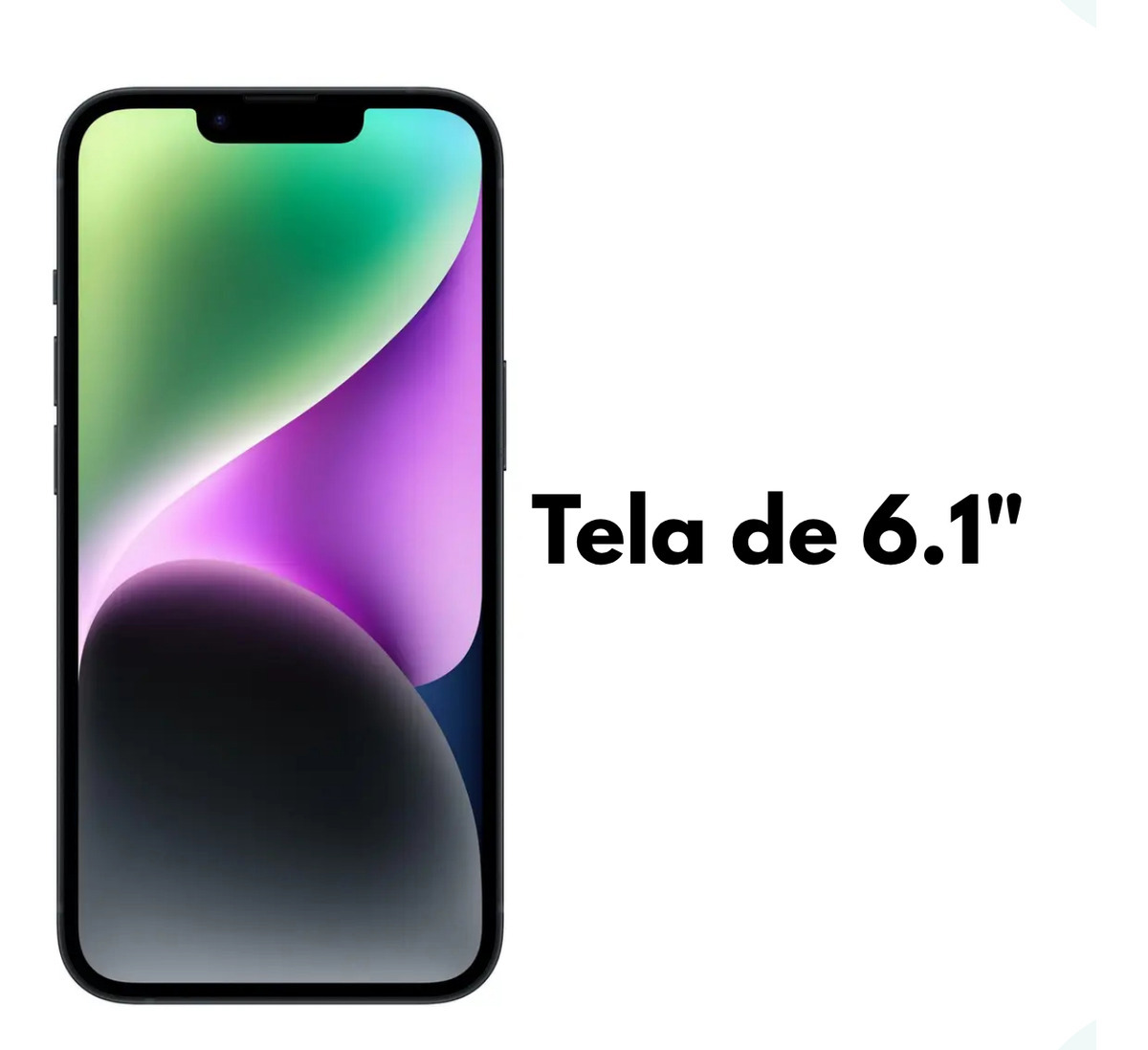 Smartphone Apple iPhone 14 Cor Meia Noite Preto - Ecomtech Informática