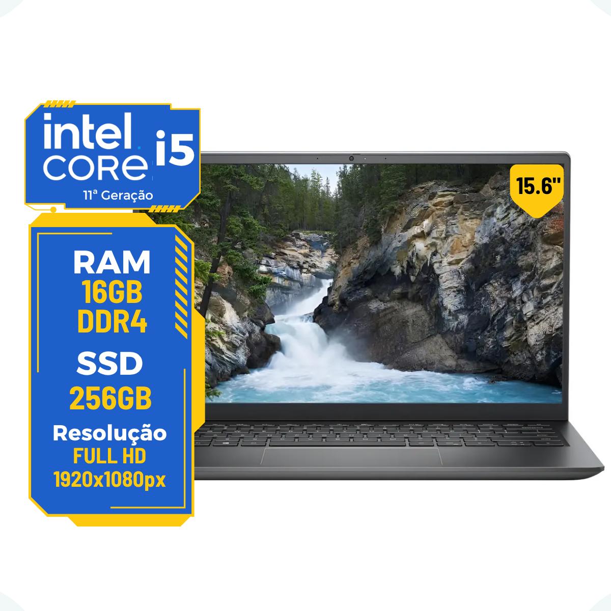 Notebook Dell Vostro Core i5-11ª 8gb 256gb Tela 15.6