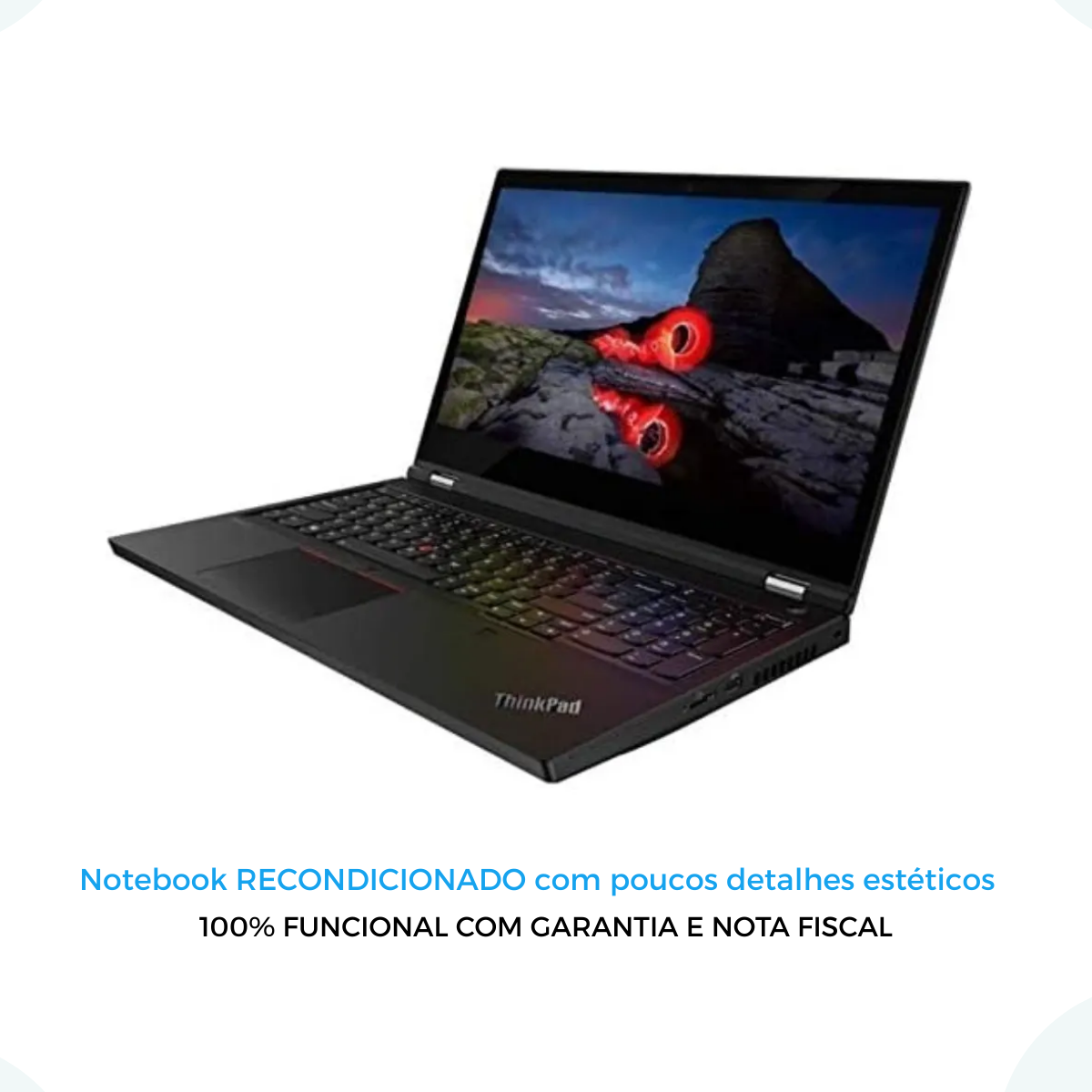 Notebook Lenovo P15 Gen1 Core I7-10 32gb 512gb Nvidia T1000 Preto