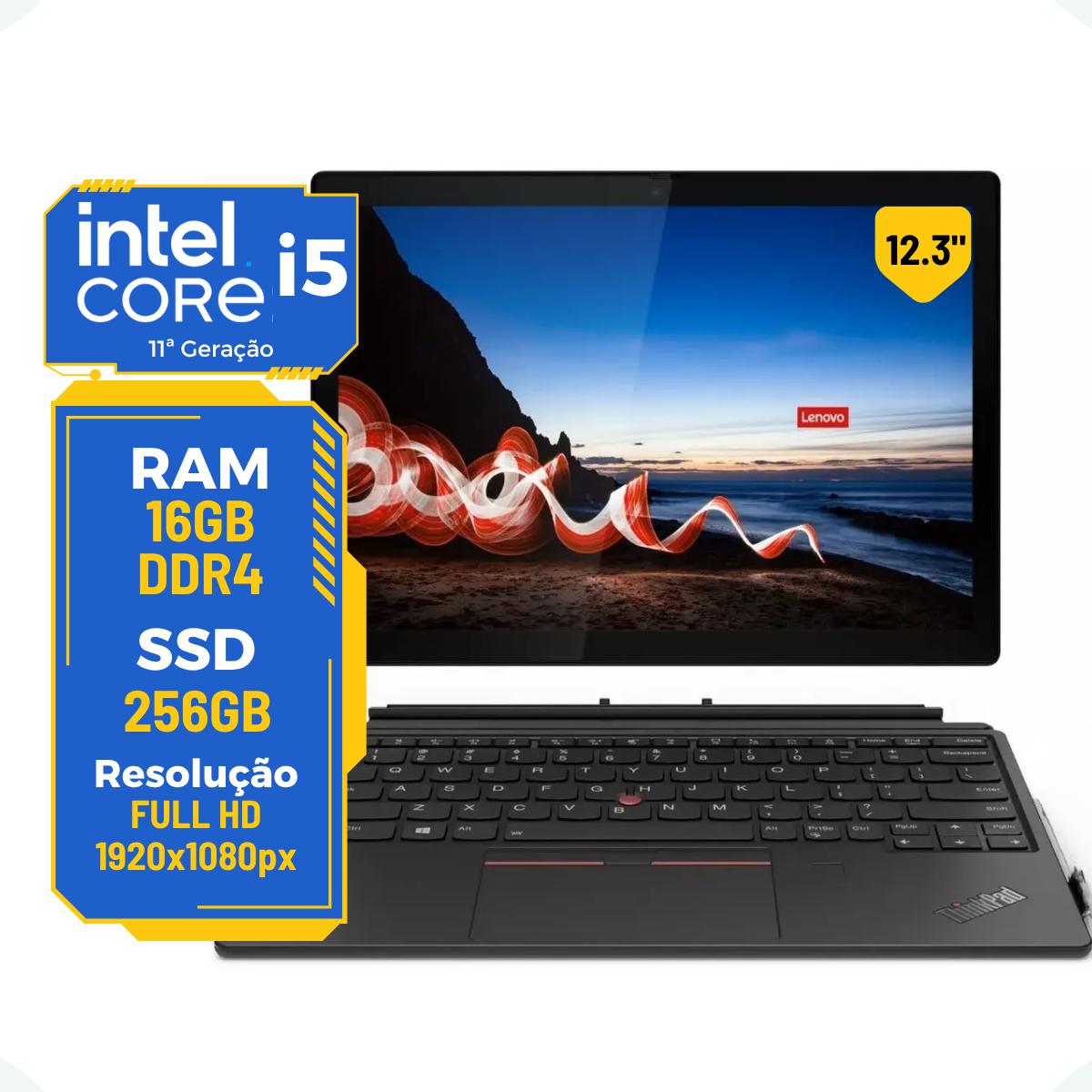 Notebook Lenovo Thinkpad X12 G1 i5-11th 16gb 256gb 12.3