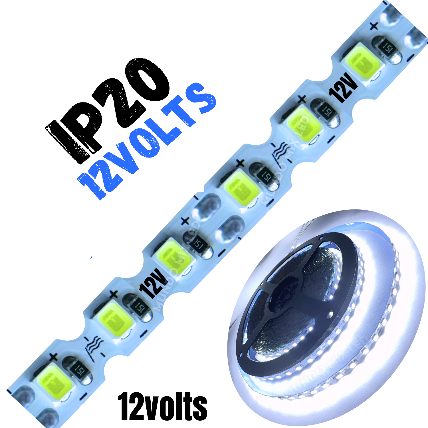 Fita Led Zig Zag Dobrável 6mm Branco Frio 8.000k Profissional 12v