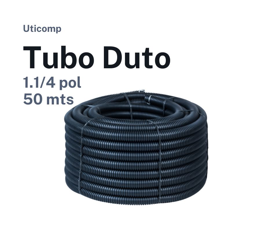 Tubo Duto Corrugado Eletroduto Conduíte 1.1/4 Pol. 50mts - Uticomp  Distribuidor Atacadista