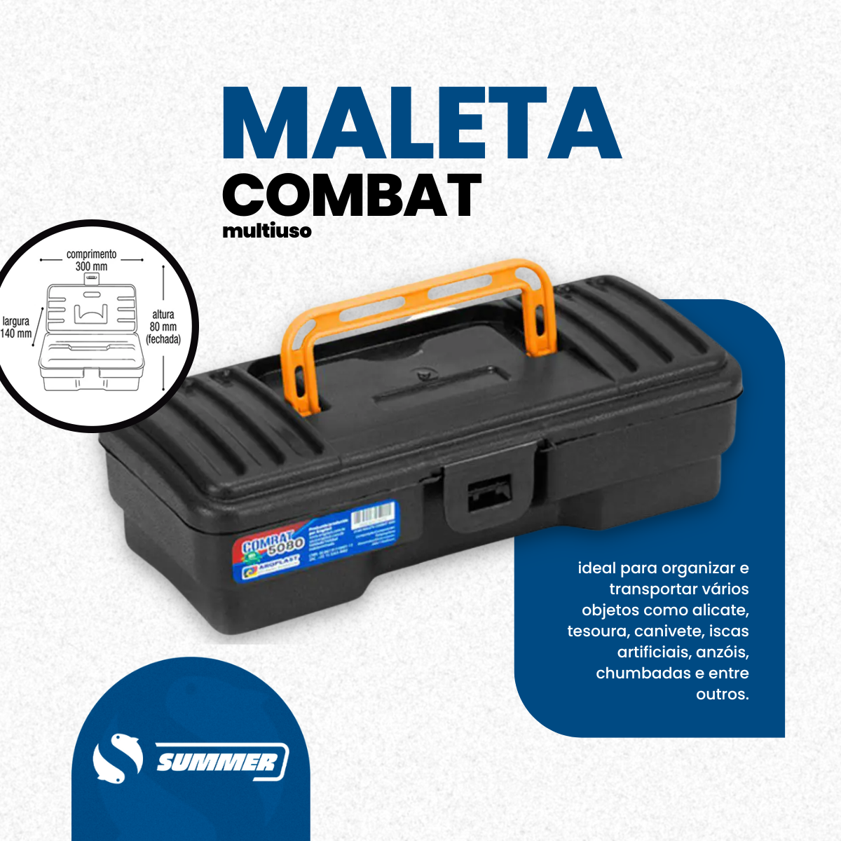 Kit De Pesca Triplo Vara + Molinete + Acessorios Completo - SUMMER ...