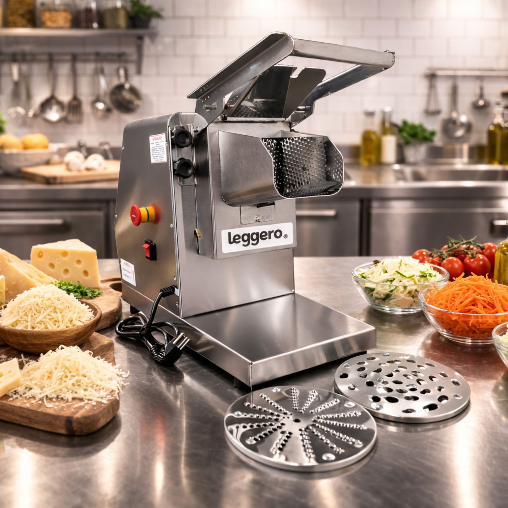 Ralador de Queijo Elétrico Profissional Industrial Inox Bivolt 1/3CV ...